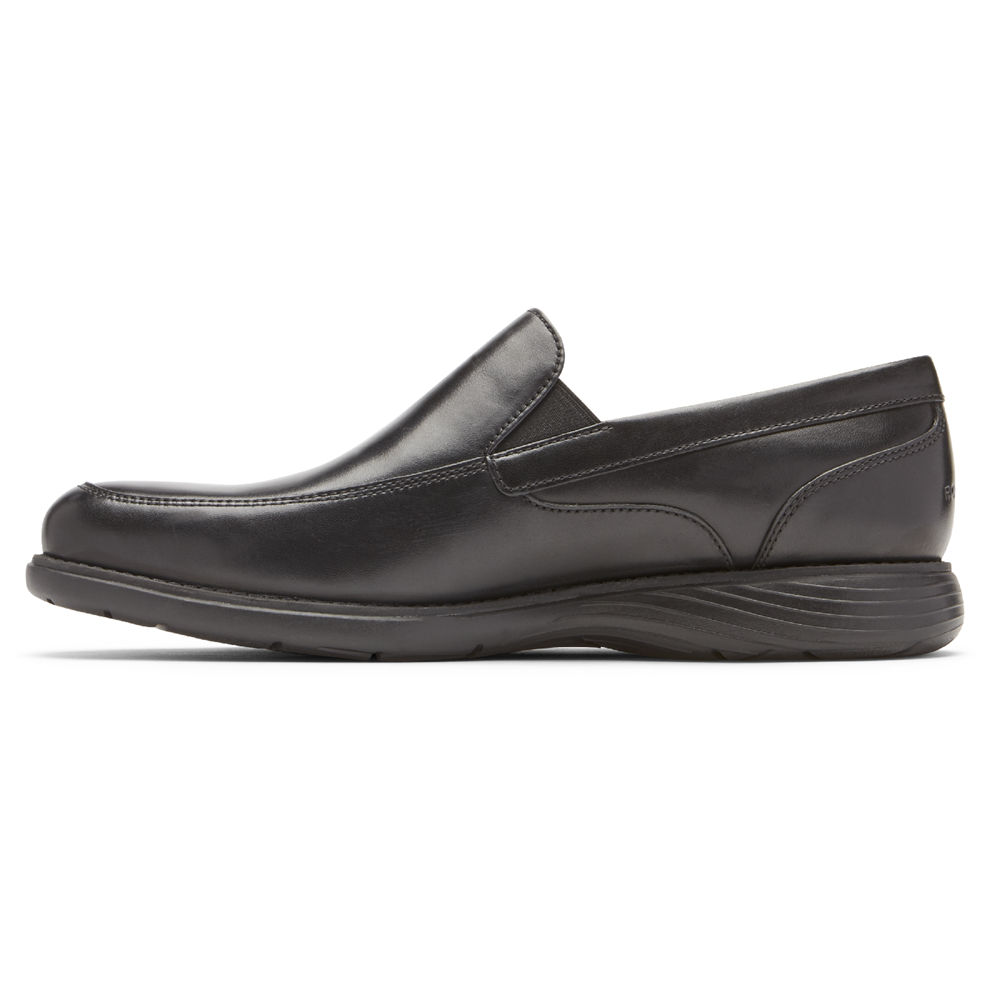 Rockport Mens Garett Venetian - Loafers Black - YXI587490